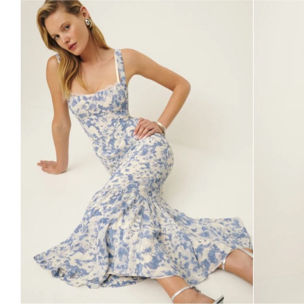 Reformation Irisa Dress in Larkspur Size 2P